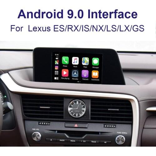Car video Android 9.0 Interface for 2013-2019 RX/IS RS300 RS450hl RS350l IS350 IS300 GPS navigation interface Wifi BT Carplay