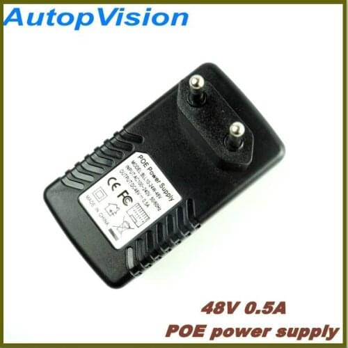 PoE Power Supply EU/US/UK Plug Surveillance CCTV Security 48V 0.5A 24W POE Wall Plug POE Injector Ethernet Adapter IP Camera Pho