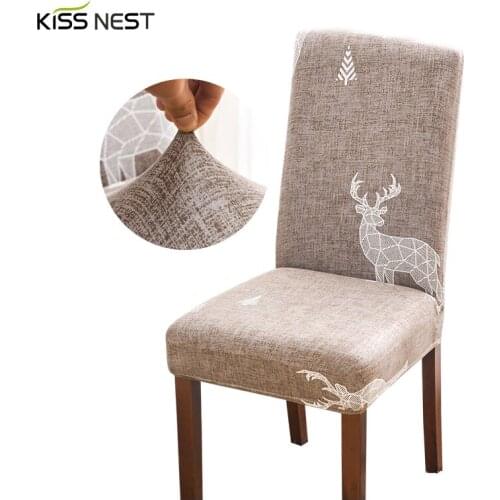 Printed Chair Cover,Stretch Seat Covers Dining Room,Removable Washable Seat Cover,Universal Elastic Spandex Chairs Slipcovers