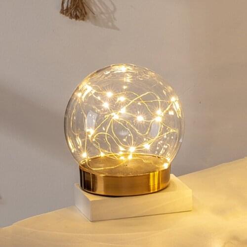 Diameter=13cm Middle Size Round Glass Dome Vase Home Decoration Creative Metal Base Transparent Cover DIY Friend Gift Wedding