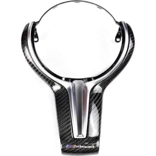 For BMW F80 M3 F82 F83 M4 F10 M5 F06 F12 F13 M6 F15 X5M F16 X6 M Replacement Carbon Fiber Steering Wheel Trim Cover Accessories