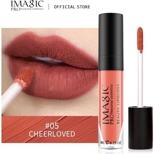 IMAGIC 1pcs matte Sexy Matte Lipstick lipgloss Waterproof Long Lasting Gloss Beauty makeup lip gloss fashion lip