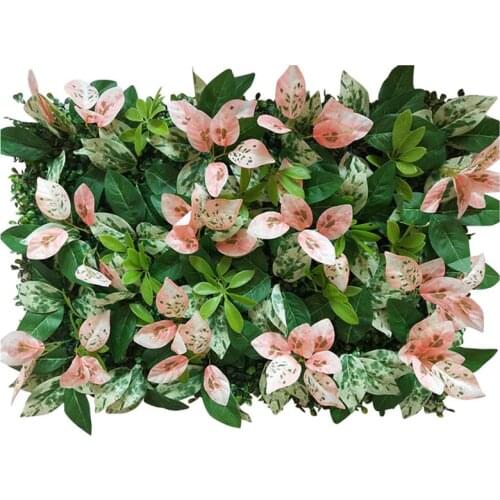 Artificial Plant Wall Artificial Green Lawn Tropical Leaves Clover Home Wedding Background Decorative Flower DIY 10pcs/lot
