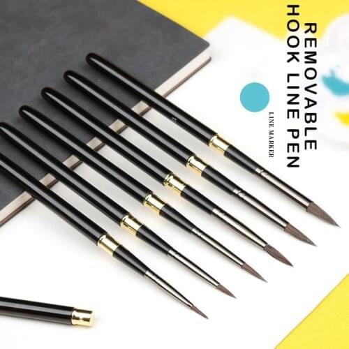 1PCS Squirrel Hair Paint Brush High Quality Art Painting Brushes Artistic Watercolor Brush for Drawing Art Supplies