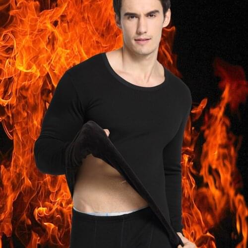 Thermal Underwear Sets For Men Winter Long Johns Mens Clothes Thick Fleece Tops and Pants Thermal Underwear Clothing Men MY319
