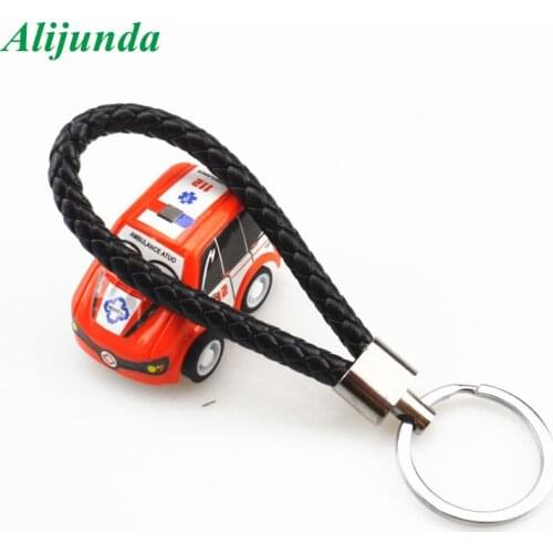 Creative Hand-woven Leather Rope Keychain Men Women Car Keyring for Mercedes-Benz Cadillac XTS SRX ATS CTS/Renault Koleos