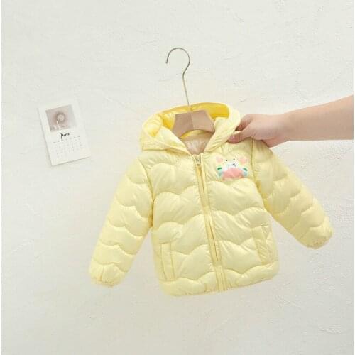 2021 winter new childrens jacket cartoon hooded ears boys and girls coat cotton clothes baby fashion jacket childrens clothing