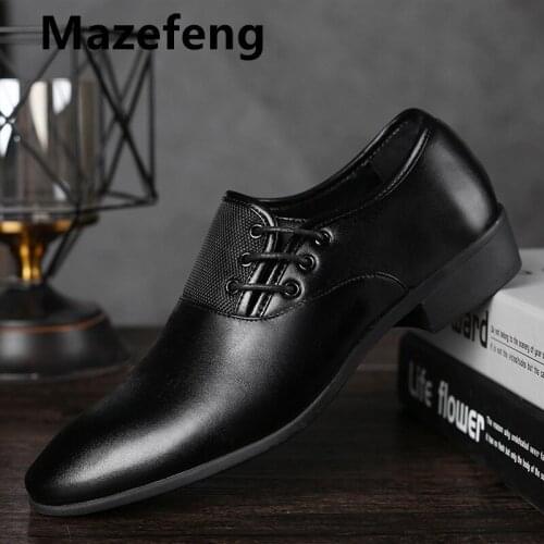 Mens Shoes Leather Embossing Classic Fashion Luxury Men Shoes Wear-resistant Non Slip Mans Footwear Anti-slip Black Shoes 2021