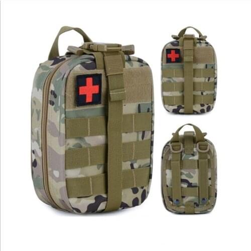 900D Nylon Molle Pouch Waterproof Tactical Medical Bag Combat Military Accessory Bag Outdoor Camping Hiking Sports Running Pock