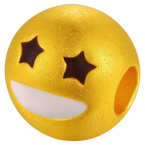 New Arrival Solid 24K Yellow Gold Bracelet 999 Gold Cute face Bracelet