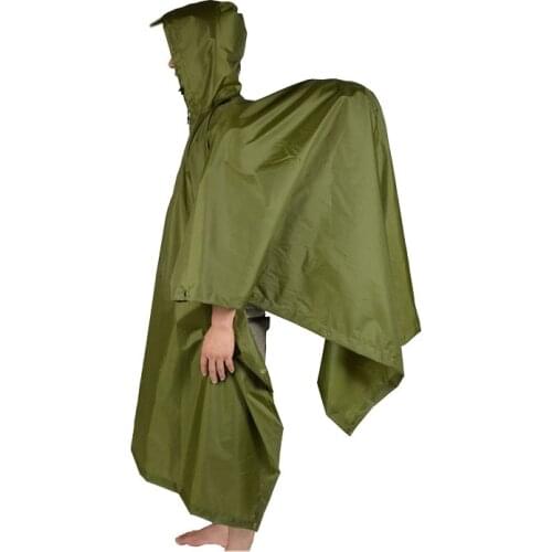 3 in 1 Motorcycle Womens Mens Raincoat Backpack Cover Multi Function Mat Waterproof Outdoor Sports Riding Fishing Rain Coat