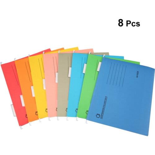 8PCS A4 Sized Suspension Folder Hanging File Holder Frame Documents Holder Organizer Desktop Office Supplies
