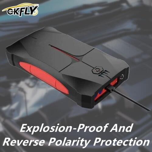 GKFLY 12V 800A 9200mAh Car Jump Starter Emergency Power Bank Starting Cables Portable Booster Suitable For Petorl Diesel Auto