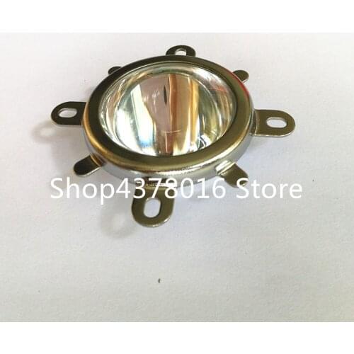 44mm Glass LED Lens 90Degree + 50mm Round Hole Reflector Collimator + Fixed Bracket for 10W Round Shape High Power COB LED