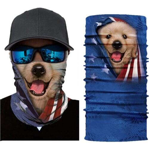 3D Print Neck Gaiter Head Scarves Ear Cover Face Shield Tube Scarf Bandana Breathable Face Guard Headband Magic Scarf Neck Tube