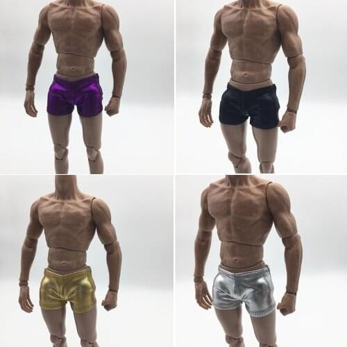 1/6 Artificial Leather Shorts Brief for 12'' Action Figures