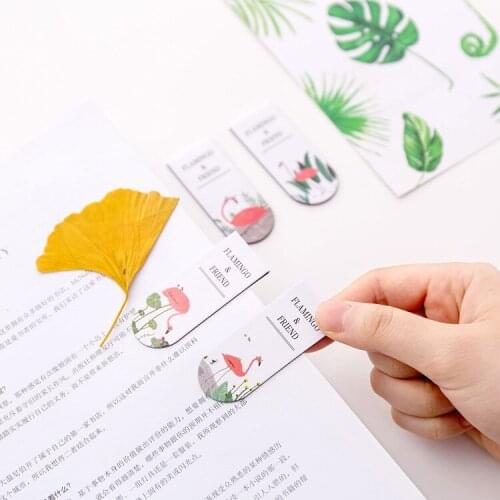 Cute Metal Bookmark Kawaii Animal Flamingo Leaf Flower Bookmarks For School Office Supplies Stationery Wholesale