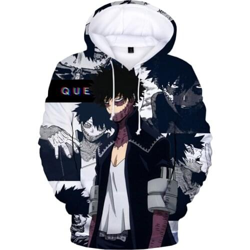 My Hero Academia Dabi 3D Printed boy/girls Children Hoodies Unisex Casual Long Sleeve Pullover men/women Anime Hooded clothes
