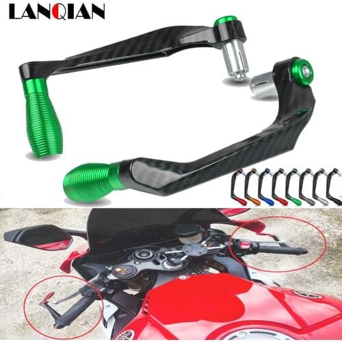 Motorcycle Universal 22MM Aluminum Handlebar Protector Brake Clutch Lever Guard Protector For Kawasaki ZX6R 10R zx6r zx10r zx14r