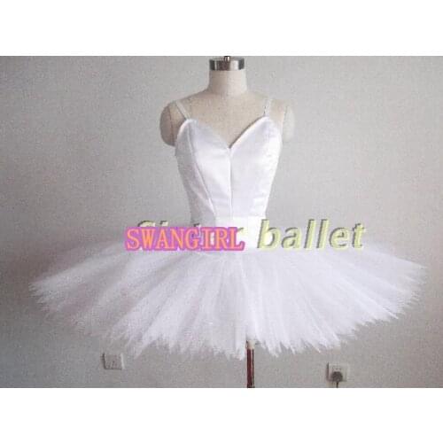 Women white swan lake ballet tutu nutcracker tutu classical ballet tutu for girls pancake tutu professional white SB0001
