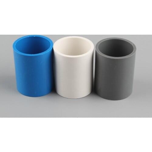 1pc 1-1/4'' 1-1/2'' PVC Pipe Straight Connector Plastic Tube Connector Connect Inner Diameter 40mm 50mm PVC Water Pipe