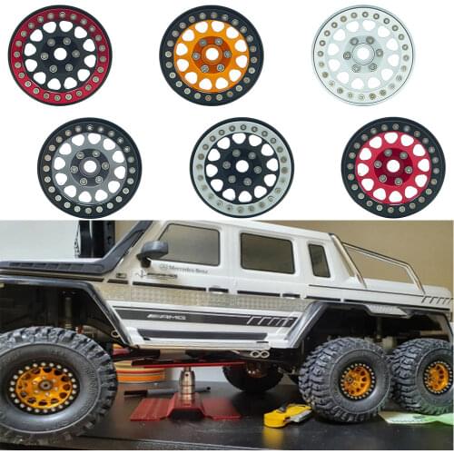 1Pcs/4Pcs Aluminium Alloy 1.9" Beadlock Wheel Rim Hub for 1/10 Crawler Traxxas TRX4 Axial SCX10 D90 RGT 86100 HSP Capra YK4102