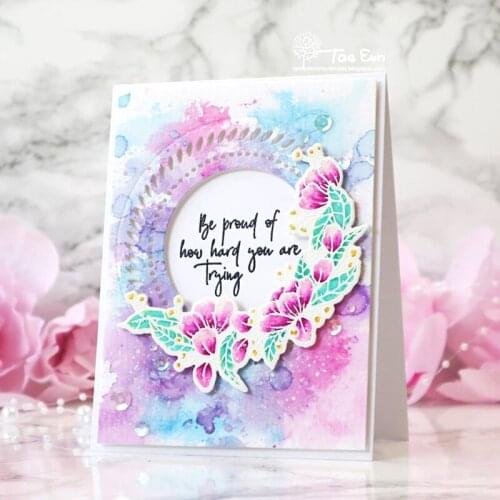 1PC Circle Metal Cutting Dies Round Hollow Lace Scrapbooking Embossing Paper Craft Album Cards Punch Art Cutdie
