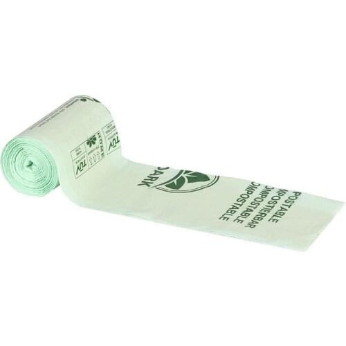 100pcs Trash Bags Fully Degradable Corn Starch Garbage Bags Earth Friendly Zero Waste Compostable Trash Bag