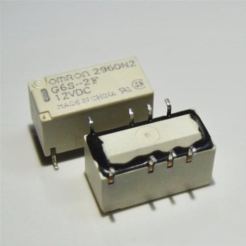 2PCS/LOT relay G6S-2F-4VDC G6S-2F-5VDC G6S-2F-12VDC G6S-2F-24VDC 4V 5V 12V 24V 8pin 2A free shipping power relay