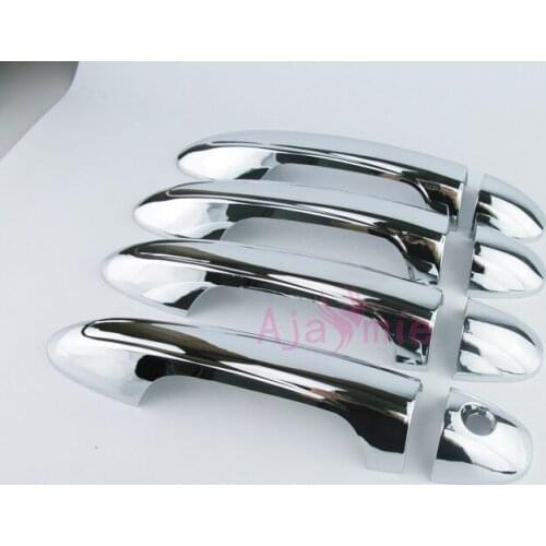 2016-2018 Door Handle Cover And Bowl Inert Trim Overlay Panel Frame Chrome Car Styling For Toyota Fortuner Accessories