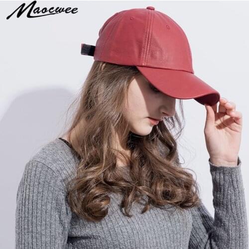2018 NEW PU Leather Baseball Cap Hip Hop caps gorras Snapback Hat Biker Trucker for Men Women Wholesale Trucker casquette