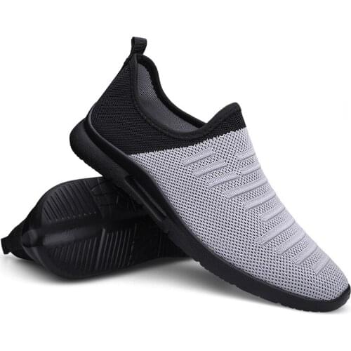 2020 Mens Casual Shoes Men Slip-on Sock Sneakers Breathable Light Leisue Walking Jogging Running Tenis Masculino Adulto