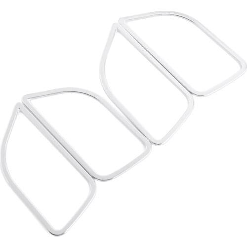 4PCS For KIA RIO K2 2011 2012 2013 ABS Chrome trim door handle cover interior decoration ring sticker