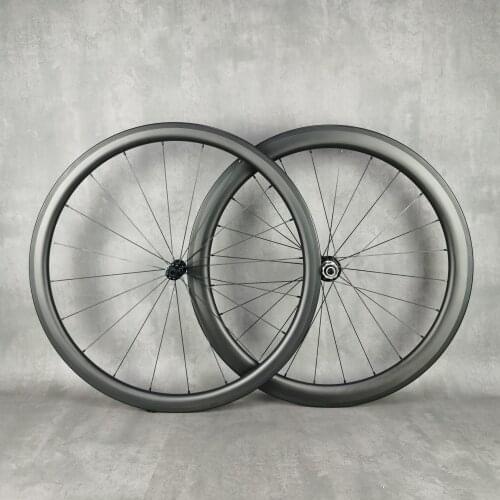 700C road carbon wheelset front 38mm rear 50mm depth 25mm width clincher/Tubular with 20-24 hole novatec/powerway hubs