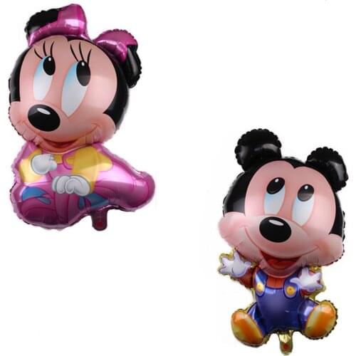 74cm Giant Mickey Minnie Balloon Cartoon Foil Birthday Party Balloon Kids Birthday Party Decorations Classic Toys Gift 4.7