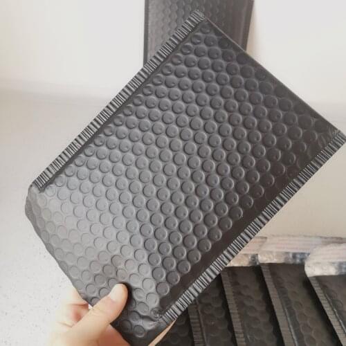 Free Shipping 25PCS/Pack Pearly White or Matte Blck Packaging Bubble Mailer Plastic Padded Gift Mailing Bag