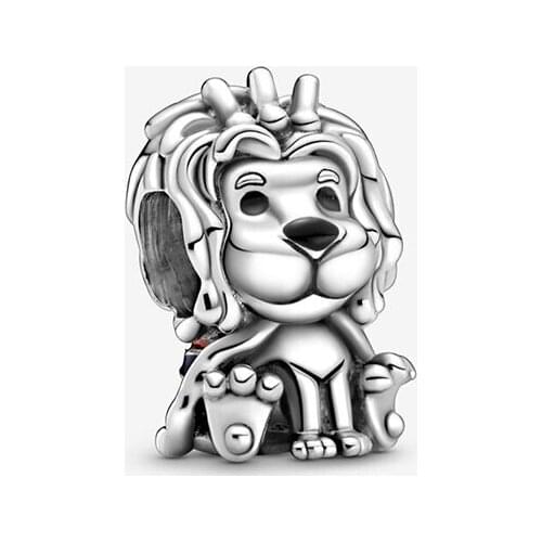 2020 Summer 925 Sterling Silver Jewelry Beads Wavy Union Jack Lion Charm Fit Original Pandora Bracelets Women DIY Fashion Gift