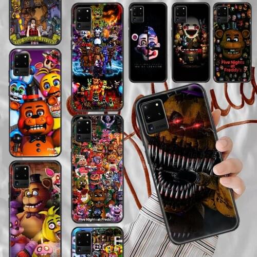 SFM fnaf animatronics Anime Phone case For Samsung Galaxy Note 4 8 9 10 20 S8 S9 S10 S10E S20 Plus UITRA Ultra black 3D