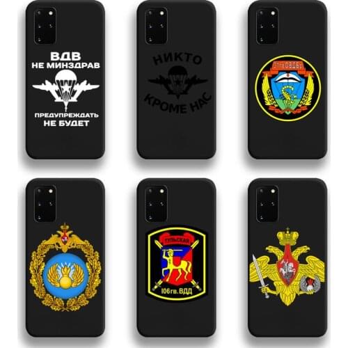 Russia Airborne Phone Case For Samsung Galaxy S21 Plus Ultra S20 FE M11 S8 S9 plus S10 5G lite 2020