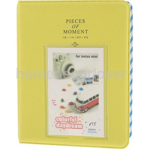 Photo Album Namecard Picture Storage Case Holder Mini Film Book 64 Photos Pockets for Fujifilm Instax