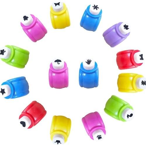 Hole Puncher DIY Handmade Small Embossing Device Flower Punches 14 PCS Mini Scrapbook Art, DIY Handmade, Card