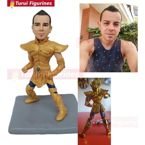 Saint Seiya Soul of Gold Action Figure real people face sculpture design figurines miniatures by Turui Figurines fully handmade