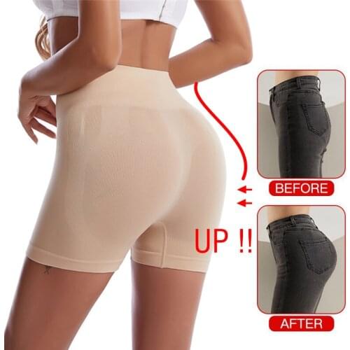 Yoga Fitness exercise Peach Hip High Waist Tummy Control Panty Shaper Slimming Underwear Butt Lifter Belly Shaping Ladies shorts