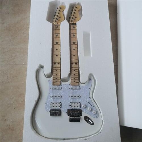 Double head guitar, double shake single shake appear at the same time, playing the guitar will have a different feeling, can be