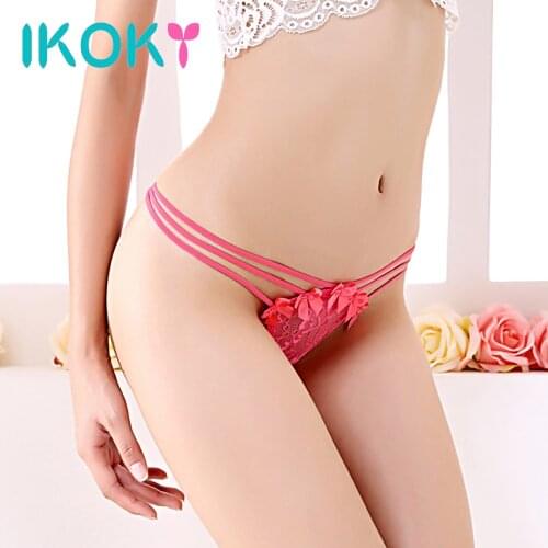 IKOKY Adult Products Sexy Underwear Lace Thong Panty Sex Toys for Women G String Panties