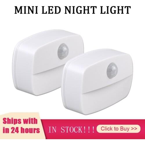 Intelligent Human Body Induction Night Light Wireless PIR Motion Sensor LED Infrared Induction Staircase Light Wardrobe Light