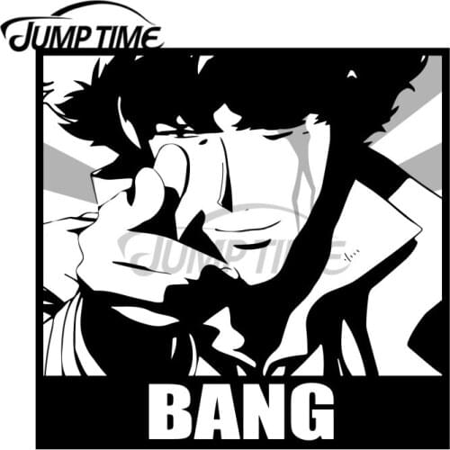 JumpTime 13 x 6.5cm Obey Cowboy Bebop Bang Motorcycle Car Stickers Vinyl Material Decal Personality Sticker Scratch-Proof Decor