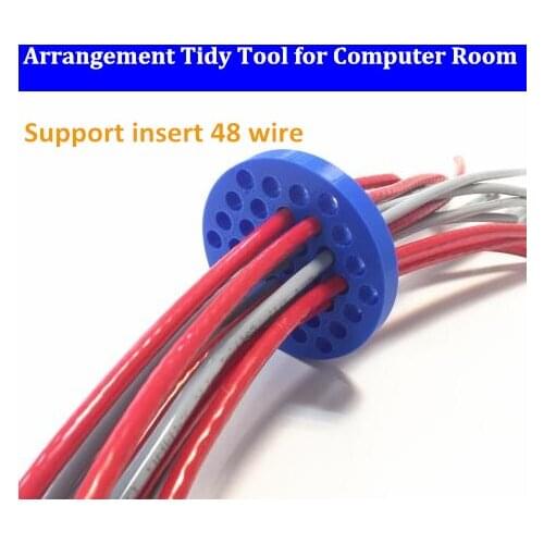 48 holes Network cable management cable comb router network cabinet machine room wiring tools for category 5/6 16mm 10mm