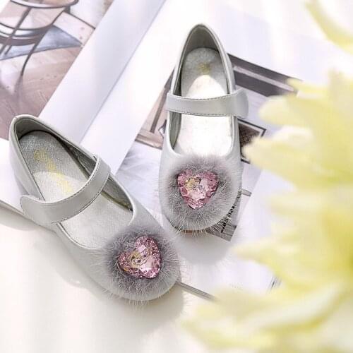Girl Dress Shoes Autumn New Fashion Princess children Girl Party Soft Pretty school shoes Round Leather Kids Shoes