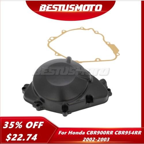 Motorcycle Left Stator Engine Cover Crankcase w/ Gasket For Honda CBR900RR CBR954RR CBR 900RR 954RR 900 954 RR 2002-2003
